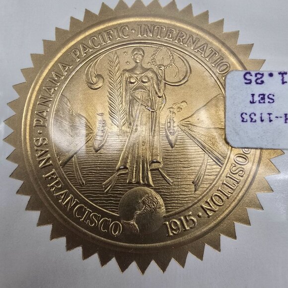 Panama Canal 1977 Postcard Collection 1915 San Francisco History First Ed LI637 - Picture 2 of 4